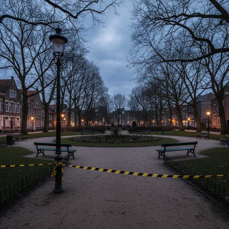 Park Belle-Vue in Leuven met politieonderzoek na schietincident